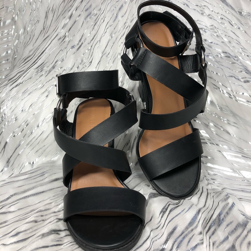 Black Strappy Heels